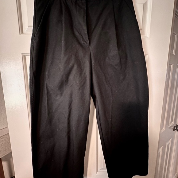 Banana Republic Wide Leg Black Cropped Pants - Picture 5 of 14